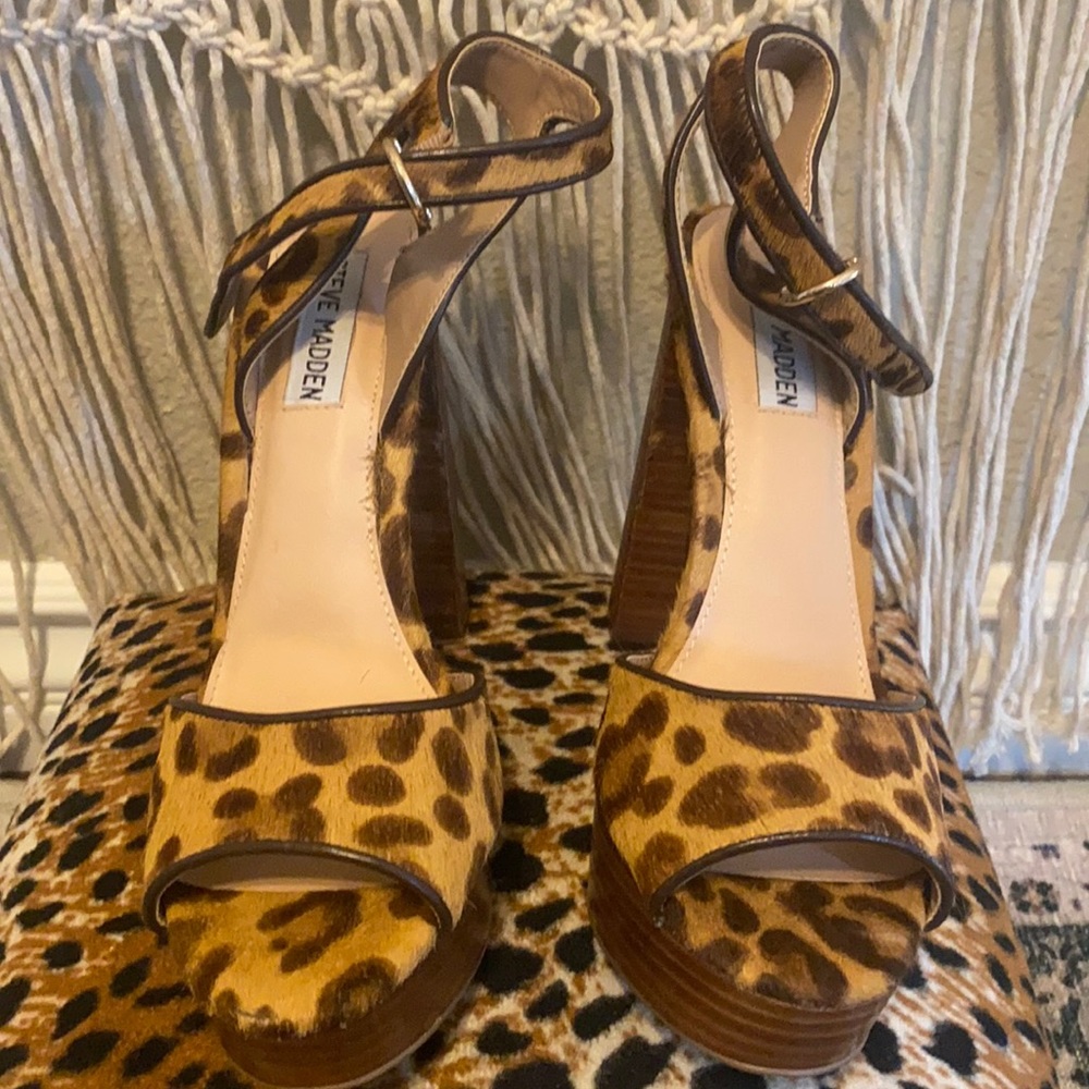 Steve Madden Leopard platform